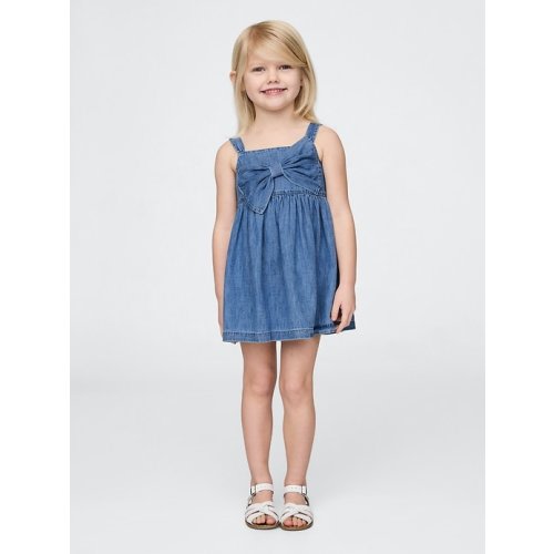 Baby & Toddler Bow Denim Dress