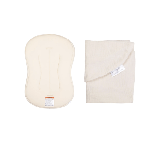 Lounger Curve + Muslin Cover Set | Natural