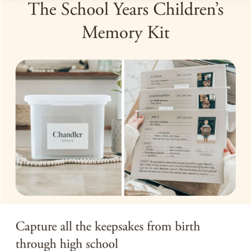 The School Years Memory Kit