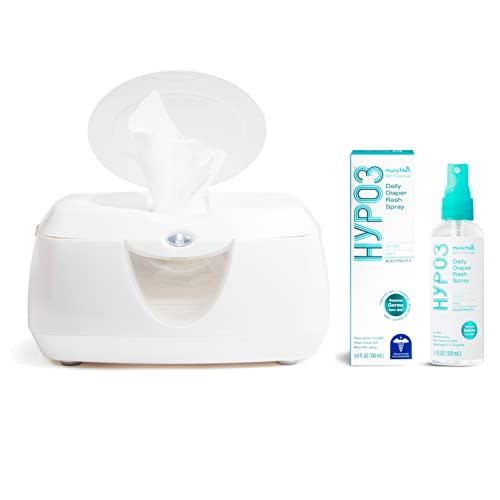 Munchkin® Warm Glow™ Baby Wipe Warmer and HYP03™ Diaper Rash Spray with Hypochlorous Acid