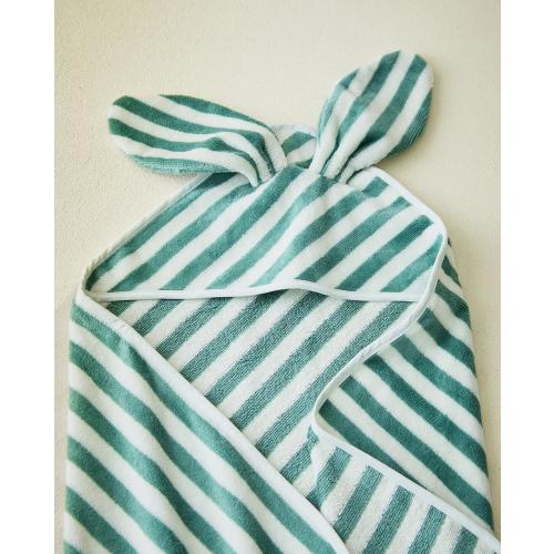 CHILDREN’S STRIPED VELOUR HOODED TOWEL | Zara Home United States of America