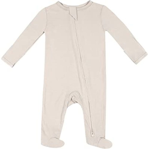 Baby Footed Pajamas with Mittens, Soft Bamboo Viscose One-Piece Romper for Newborn Infant