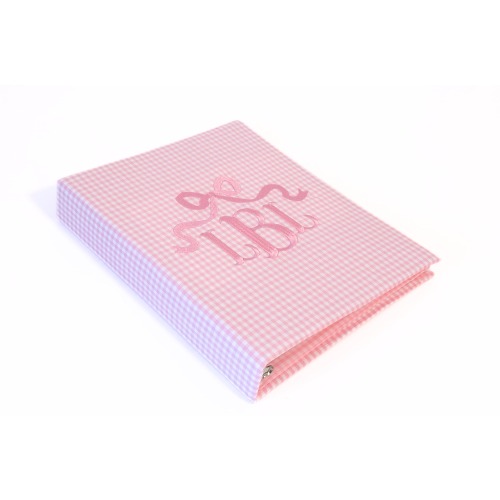 Baby book, baby memory book, baby scrapbook, personalized baby book, monogrammed baby book, design your own baby book, pink gingham