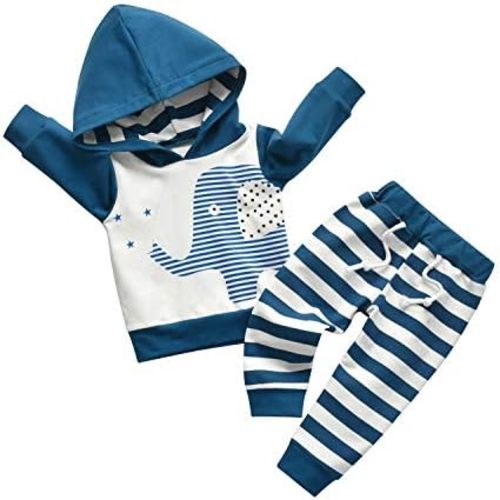 Toddler Infant Baby Boy Clothes Animal Style Long Sleeve Hoodie Tops Sweatsuit Pants Outfit Set