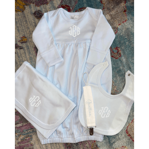 Baby Blue Gown Bundle 0-6M