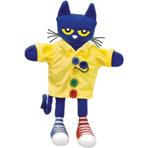 MerryMakers Pete the Cat and His Four Groovy Buttons Hand Puppet, 14.5-Inch