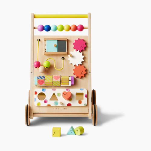 Tiny Land Premium Natural Wooden Activity Walker