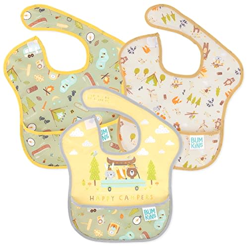 Bumkins Bibs for Girl or Boy, SuperBib Baby and Toddler for 6-24 Months