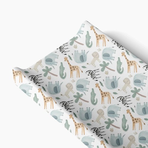 Norani Changing Pad Cover - Safari Animals