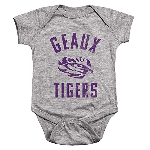 Louisiana State University LSU Official One Color Tigers Logo Unisex Infant Snap Suit for Baby