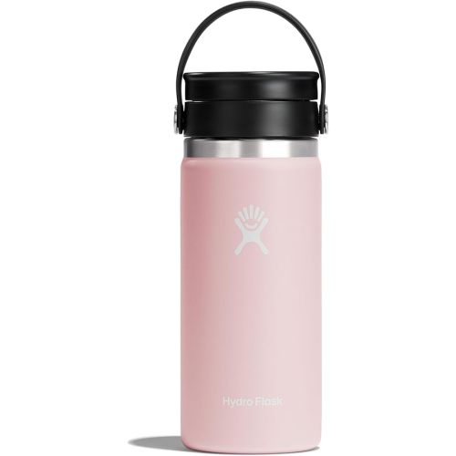 Hydro Flask Flex Sip Coffee Tumbler – Insulated Stainless Steel, Non Spill, Leak Proof Travel Coffee Cup 16 Oz Trillium Pink