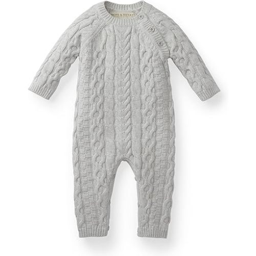 Intarsia Sweater Romper in Organic Cotton by Hope & Henry Baby