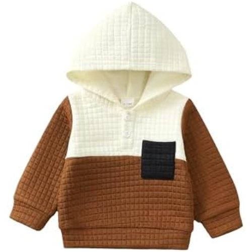 NZRVAWS Toddler Baby Boy Clothes 6 12 18 24 Months Long Sleeve Hoodie Sweatshirt Fall Winter 2-8T Little Boy Outfits