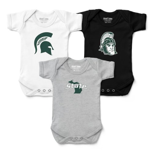 Michigan State Spartans Chad & Jake Infant  Three-Pack Bodysuit Set