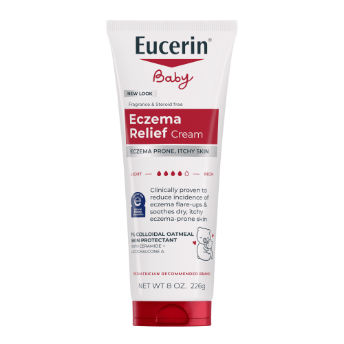 Eucerin Baby Eczema Relief, Fragrance Free Body Cream, 8 oz Tube HSA/FSA Eligible