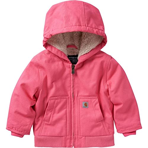 Carhartt Kid's CP9566 Canvas Insulated Hooded Active Jac - Girls