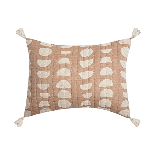 Jacquard Pillow Copper Moon Phase | Nursery Decor - Crane Baby