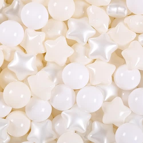 GOGOSO Ball Pit Balls for Toddles Kids Plastic Ballpits Accessories Crush Proof Durable Fun Shape Play Baby Bath Toys 50 100 200 500 1000