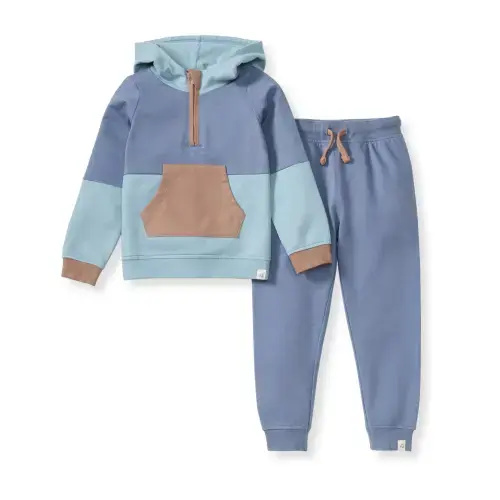 Color Blocked Sweatshirt & Pants Set – Burt's Bees Baby