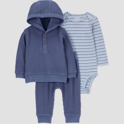 Carter's Just One You® Baby Boys' 3pc Striped Top & Bottom Set - Blue