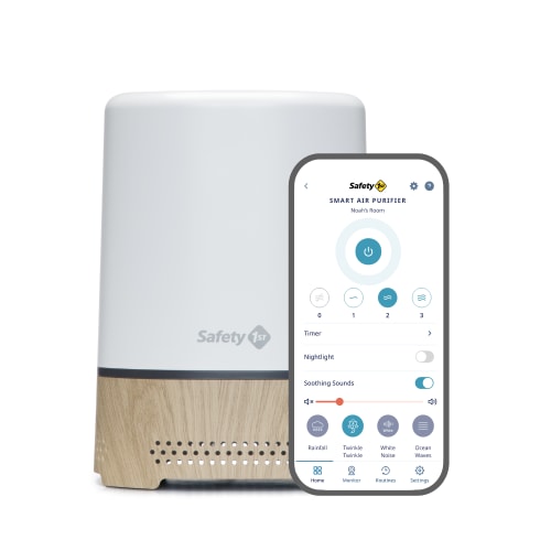 Safety 1st Smart Air Purifier, Natural with White, Infant