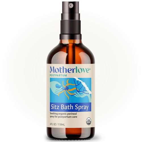 Motherlove Sitz Bath Spray (4 oz Value Size) Sitz Bath for Postpartum Care—Herbal Perineal Spray w/Witch Hazel—USDA Organic, Vegan, & Cruelty Free
