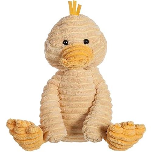 Apricot Lamb Toys Plush Corduroy Duck Stuffed Animal Soft Cuddly Perfect for Child (Corduroy Duck, 9 Inches)
