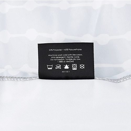 4moms breeze Bassinet Sheets, For Baby Bassinets and Furniture, Machine Washable, Soft, Plush, Waterproof Fabric, Grey Beads