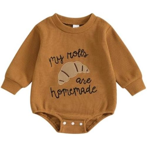 Thanksgiving Baby Girl Boy Outfit Newborn Bubble Romper Fall Winter Infant Long Sleeve Sweatshirt Top Cute Clothes