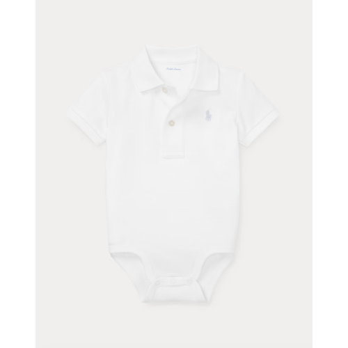 Soft Cotton Polo Bodysuit | Ralph Lauren