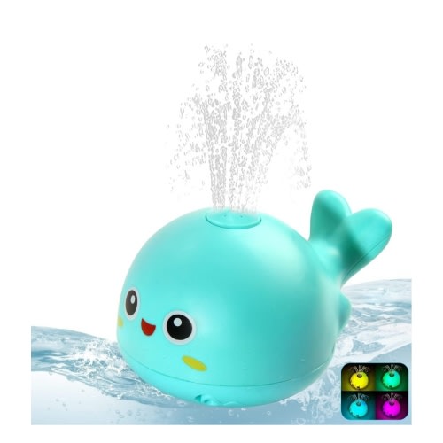 KIYOSAKI Baby Light Up Bath Tub Toys, Whale Water Spray Sprinkler, Baby Bath Toys for Kids Toddler 0-6 Months, Blue : Amazon.com.au: Toys & Games