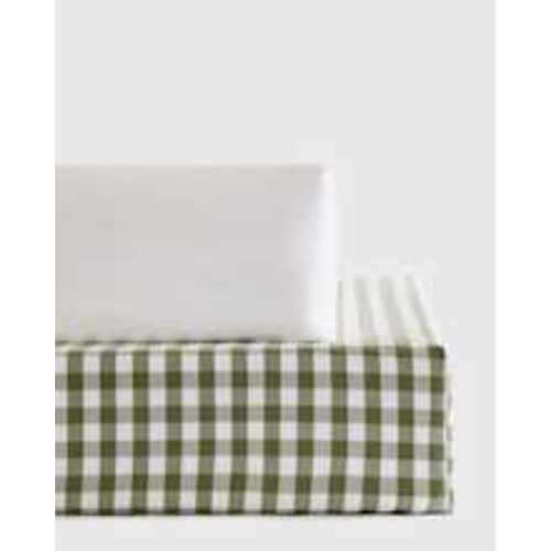 Organic Percale Gingham Crib Sheet 2-Pack