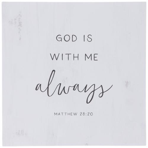 Matthew 28:20 Wood Wall Decor