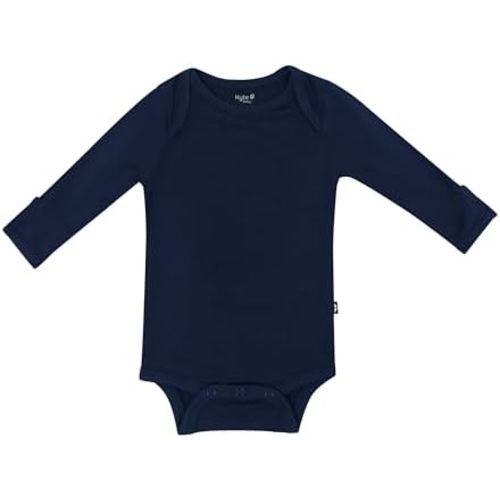 KYTE BABY Soft Bamboo from Rayon Long Sleeve Unisex Bodysuit, 0-24 Months