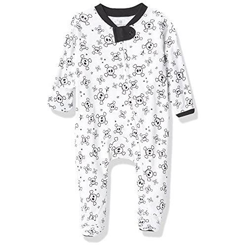 HonestBaby Baby Holiday Sleep and Play Footed Holiday Pajamas One-piece Sleeper Zip-front Organic Cotton Pjs
