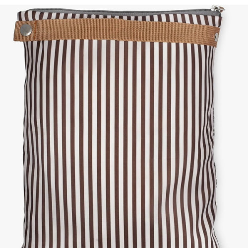 Parker Baby Cloth Diaper Wet Dry Bag - Waterproof Reusable Diaper Bag Accessory with Mesh Organizer and Zippered Pocket for Soiled or Wet Clothes, Diapers, Wipes, Swimsuits