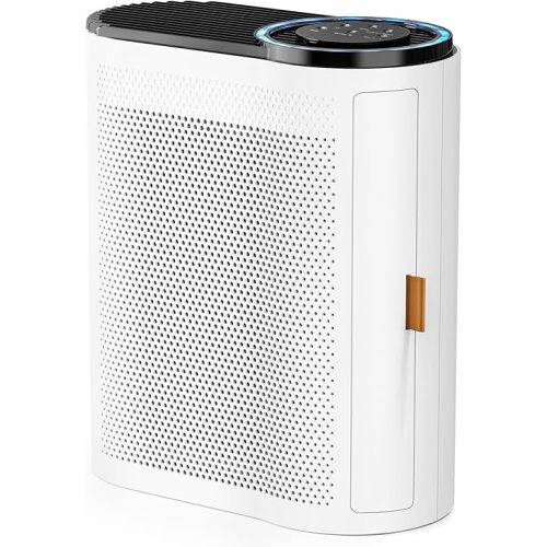 AROEVE Air Purifiers for Home Large Room Up to 1095 Sq.Ft Coverage with Air Quality Sensors Impressive Filter Layer with Auto Function for Home, Bedroom, MK04- White(Available for California)