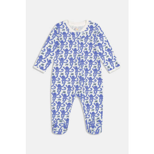 Infant Monkey Zipper Footie