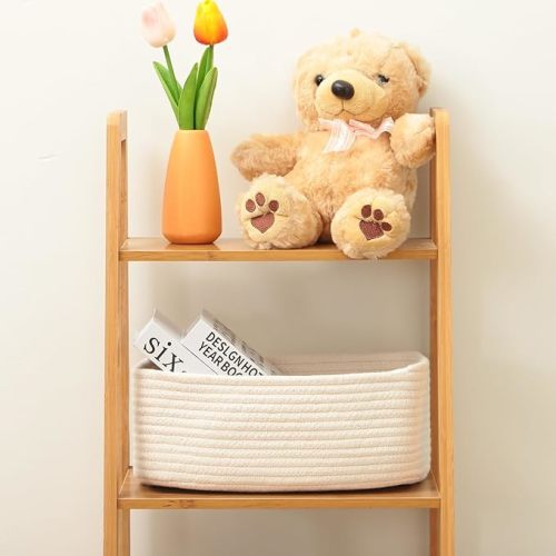 Closet Organizer Bins | 3 Packs Off White