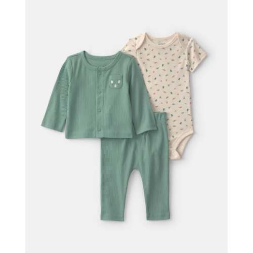 Baby Boy 3-Piece Dinosaur Layering Set - Green | Carter's