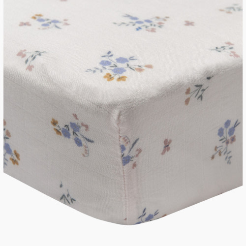 Loulou Lollipop Cotton & Bamboo Fitted Crib Sheet - Ditsy Floral