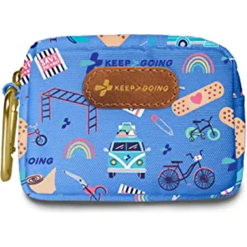KeepGoing Small Travel First Aid Kit Kids – 60 Pc. Mini First Aid Kit for Purse, Diaper Bag, & Backpack with Latex-Free Bandages – 4 Oz., & 4.5 x 3.5 x 2 in, TSA-Approved - Signature