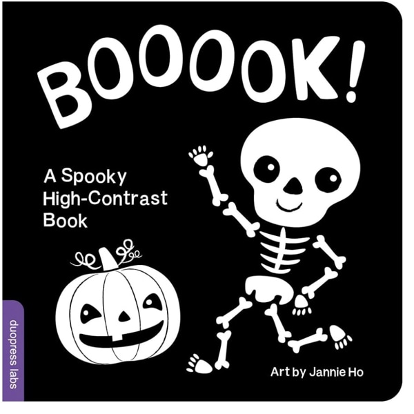 Booook! A Spooky High-Contrast Book: Stimulating Seasonal Sensory Play for Infant Development