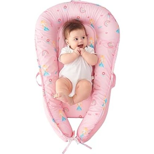 Viviland Baby Lounger Snuggle Me Lounger Fits 0-24 Months Newborn Infant Babies, Princess