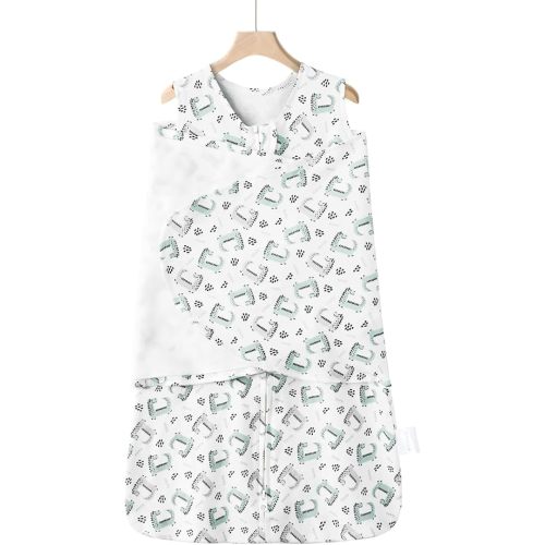 Swaddle-Blanket Baby Girl & Boy Swaddles Newborn Infant Transition 100% Cotton Wrap Blankets, 3-Way Adjustable Wearable Blanket, TOG 1.0 (Little Monster, 0-3 Month)