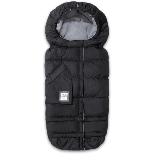 7AM Enfant Stroller Blanket 212 - Adjustable Baby Car Seat Zipped Blanket for Babies Winter, Unisex Multi Purpose Fleece Lined Warm Hooded Toddler Footmuff Water Repellent | (6M - 4T)