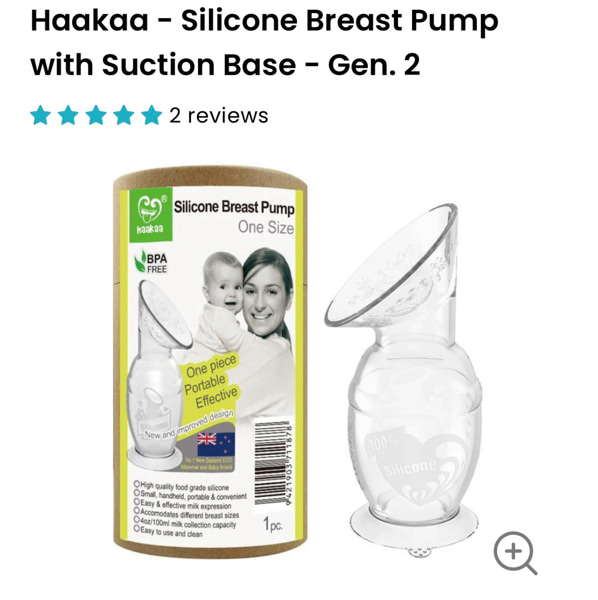 Haakaa - Silicone Breast Pump with Suction Base - Gen. 2 – Little Canadian