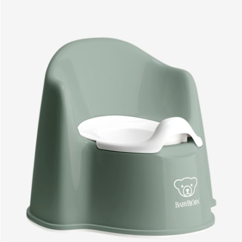 BabyBjörn Potty Chair, Deep green/White