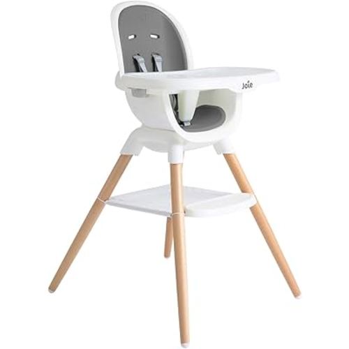 Joie Chai Multi-Mode Highchair - European Beech Wood, Convertible, 9+ Modes, Birth up to 60 lb. (Shadow)