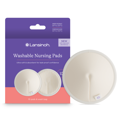 Lansinoh Washable Nursing Pads, 10 Count